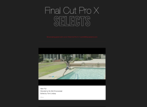 Final Cut Pro X selects