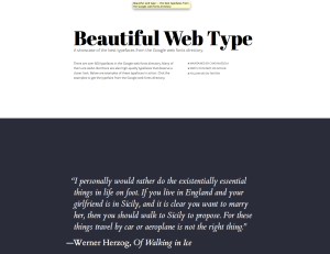 Typography App: Beautiful Web Type beautiful web type Typography App:
