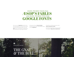 google web fonts:  Typographic Application 